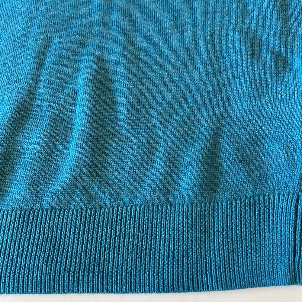 Turnbury Sweater Vest Wool Dark Turquoise Vest New - Picture 7 of 10